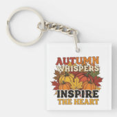 Herbstflüster gestalten Tri-Blend-Shirt Schlüsselanhänger (Vorderseite)