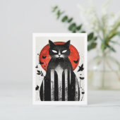 Herbstflüster: Halloween Cat Collection Postkarte (Stehend Vorderseite)