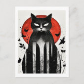 Herbstflüster: Halloween Cat Collection Postkarte (Vorderseite)