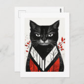 Herbstflüster: Katzen-Sammlung Postkarte (Vorne/Hinten)