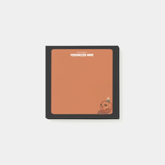 Herbstflüster - Orange - 3x3 Post-it Klebezettel (Vorderseite)