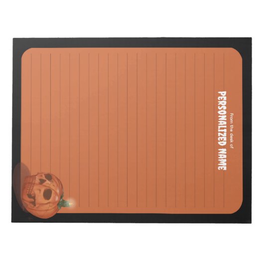 Herbstflüster - Orange - Liner Notizblock (Vorderseite)