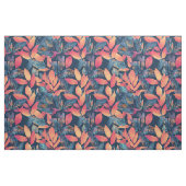 Herbstflüster: Warm getönte Blätter auf Navy Blue Stoff (Fat Quarter (45,7 x 55,9 cm))