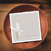 Herbstflüstern: Moderne Script Typografy Wedding Serviette