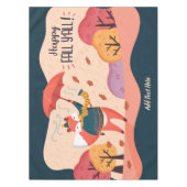 HerbstFOX Happy Fall Ya'll Personalisierte DECOR Tischdecke (Vorderseite)