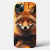 Herbstfox in ästhetischer und Niedlicher Waldschmi Case-Mate iPhone Hülle (Rückseite)
