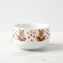 Herbstfox mit Herbstlauben - Saisonale Wildlife Co