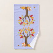 Herbstfox mit Pumpkin Fall Thema Badhandtuch Set (Handtuch)