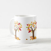 Herbstfox mit Pumpkin Kaffeetasse (Vorderseite Links)
