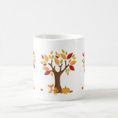 Herbstfox mit Pumpkin Kaffeetasse (Mittel)