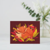 Herbstfox Postkarte (Stehend Vorderseite)