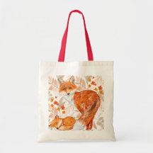 Herbstfox Recyclingfähige Tasche