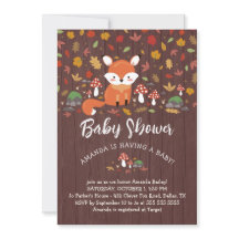 Herbstfox Woodland Babydusche