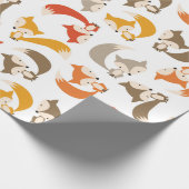 Herbstfox-Wrapping-Papier Geschenkpapier (Ecke)