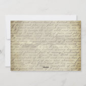 Herbstfoxjagt mit Kalligraphiekarte Feiertagskarte (Rückseite)