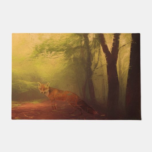 Herbstfoxmatte Fußmatte (Vorderseite)