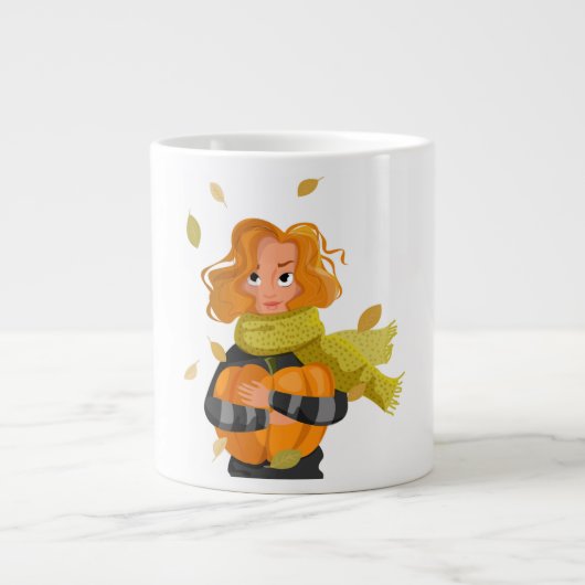 HERBSTFRAU Jumbo-Tasse (Vorderseite)