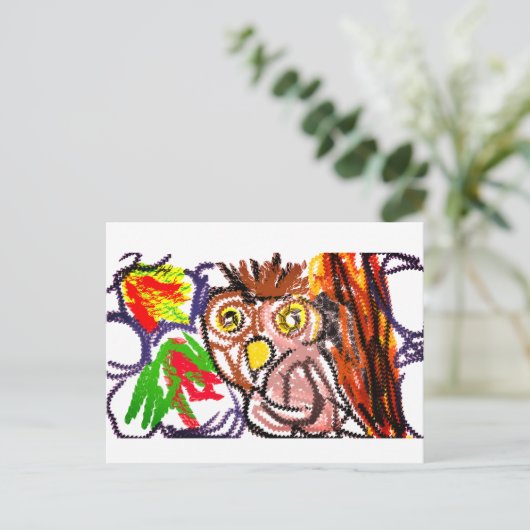 Herbstfreude Postkarte (Stehend Vorderseite)