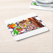 Herbstfreude Rechteckiger Pappuntersetzer (angewinkelt)