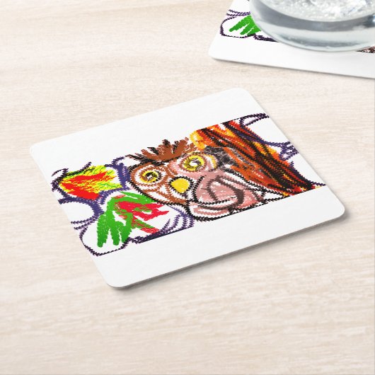 Herbstfreude Rechteckiger Pappuntersetzer (angewinkelt)