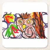 Herbstfreude Rechteckiger Pappuntersetzer (Vorderseite)