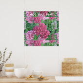 Herbstfreude Sedum Red Pink Cluster Blume Poster (Küche)