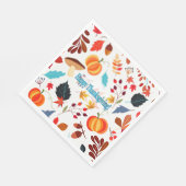 Herbstfreude zum Erntedankfest Serviette (Ecke)