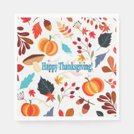 Herbstfreude zum Erntedankfest Serviette