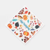 Herbstfreude zum Erntedankfest Serviette (Ecke)