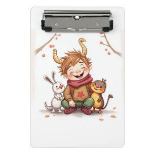 „Herbstfreunde – Ein Tag voller Lachen“ Mini Klemmbrett