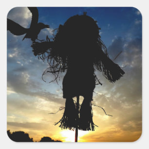 Herbstfreunde Quadratischer Aufkleber