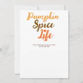 Herbstfreunde und Party Einladung (Rückseite)