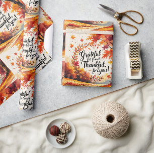 Herbstfreundschaft Geschenkpapier