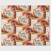 Herbstfreundschaft Geschenkpapier (Flach)