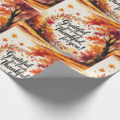 Herbstfreundschaft Geschenkpapier (Ecke)