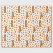 Herbstfreundschaft Geschenkpapier (Flach)