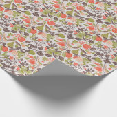 Herbstfrucht dekorative Fliesen Design. Geschenkpapier (Ecke)