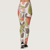 Herbstfrucht dekorative Fliesen Design. Leggings (Rückseite)