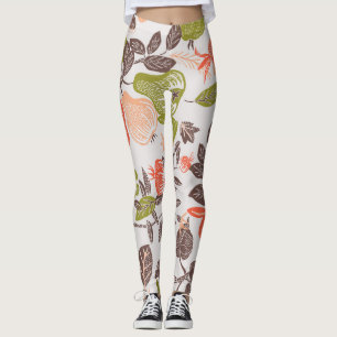 Herbstfrucht dekorative Fliesen Design. Leggings