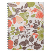 Herbstfrucht dekorative Fliesen Design. Notizblock (Vorderseite)