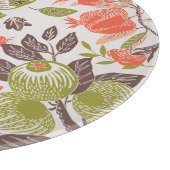Herbstfrucht dekorative Fliesen Design. Schneidebrett (Ecke)