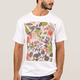 Herbstfrucht dekorative Fliesen Design. T-Shirt