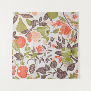 Herbstfrucht dekorative Fliesen Design. Wandteppich