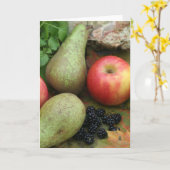 Herbstfrucht Karte (Gelbe Blume)