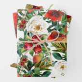 Herbstfrüchte, Beeren und Blattwerk Geschenkpapier Set (Beispiel)