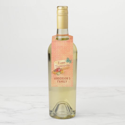 Herbstfrüchte Flaschenanhänger (Auf Flasche)