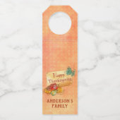 Herbstfrüchte Flaschenanhänger (Rückseite)