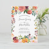 Herbstfrühlingssommer Einladung (Stehend Vorderseite)