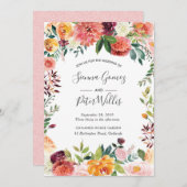 Herbstfrühlingssommer Einladung (Vorne/Hinten)