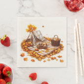 Herbstfrühstück Serviette (Beispiel)